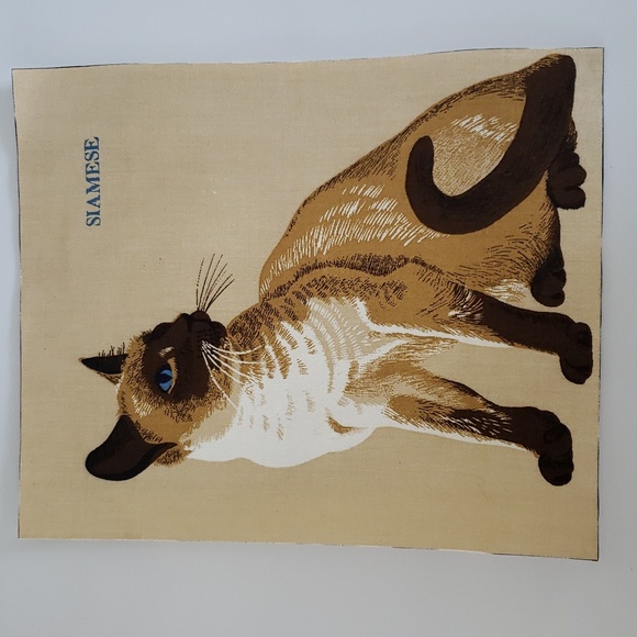 Large Cat Iron On Applique Siamese Cat - Picture 6 of 6